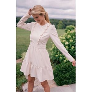 NWOT Gal Meet Glam Hayley Ruffle Detail Long Sleeve Dress